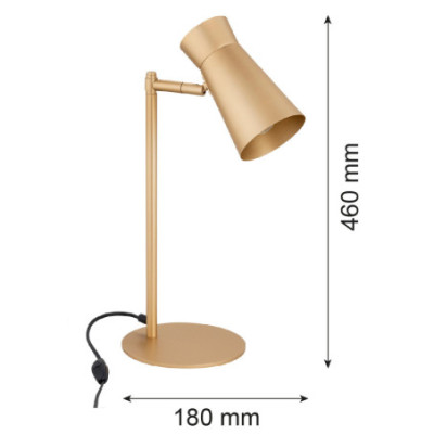 Lampa stołowa LORD w kolorze złotym Argon