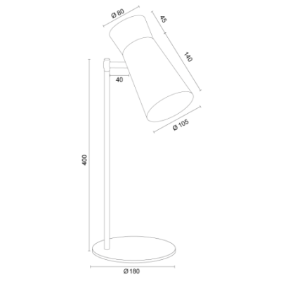 Argon LORD Terracotta Table Lamp