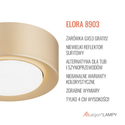 Argon ELORA Gold Ceiling Light