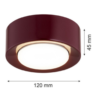 Argon ELORA Burgundy Ceiling Light
