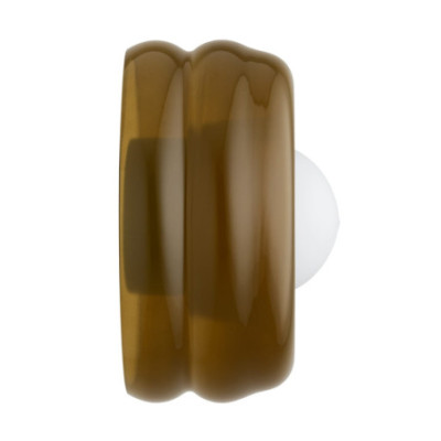 Argon TEVO Amber Wall Light with Polish Glass