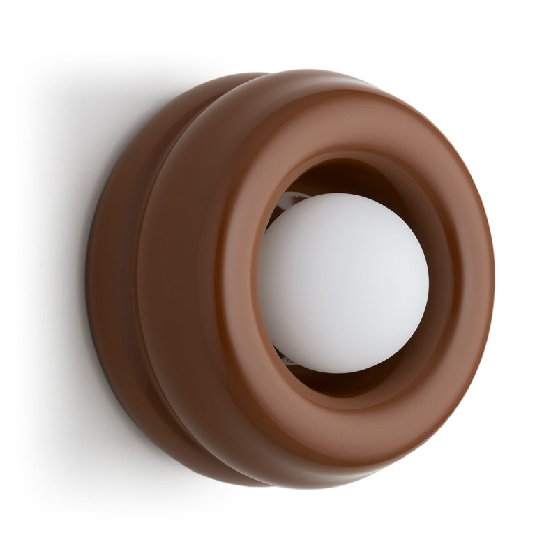 Argon TEVO Terracotta Glass Wall Light