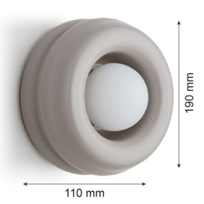 Argon TEVO Cashmere Glass Wall Light