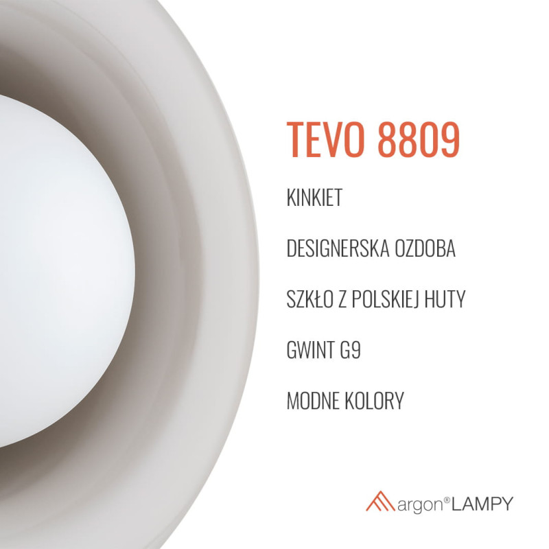 Argon TEVO Cashmere Glass Wall Light