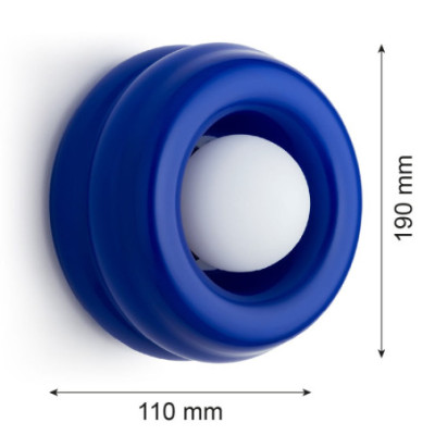 Argon TEVO Blue Glass Wall Light