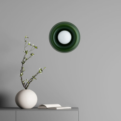 Argon TEVO Green Glass Wall Light