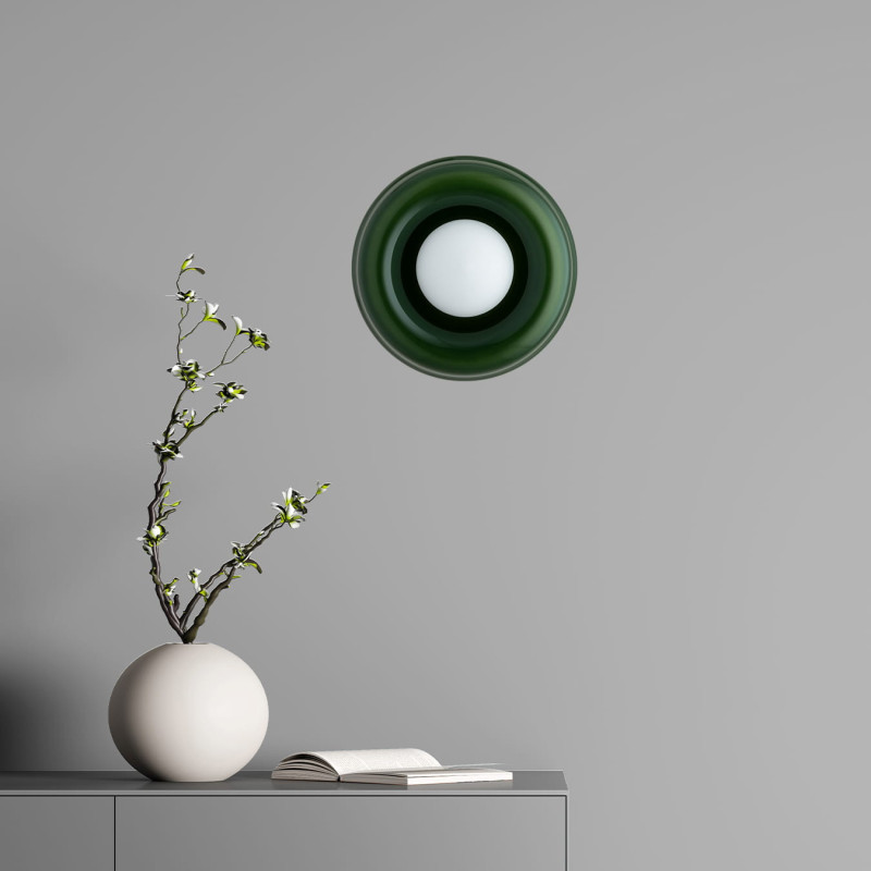 Argon TEVO Green Glass Wall Light