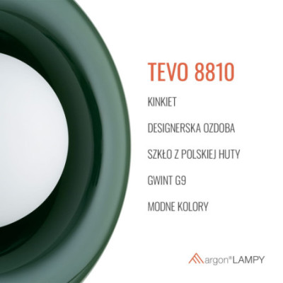 Argon TEVO Green Glass Wall Light