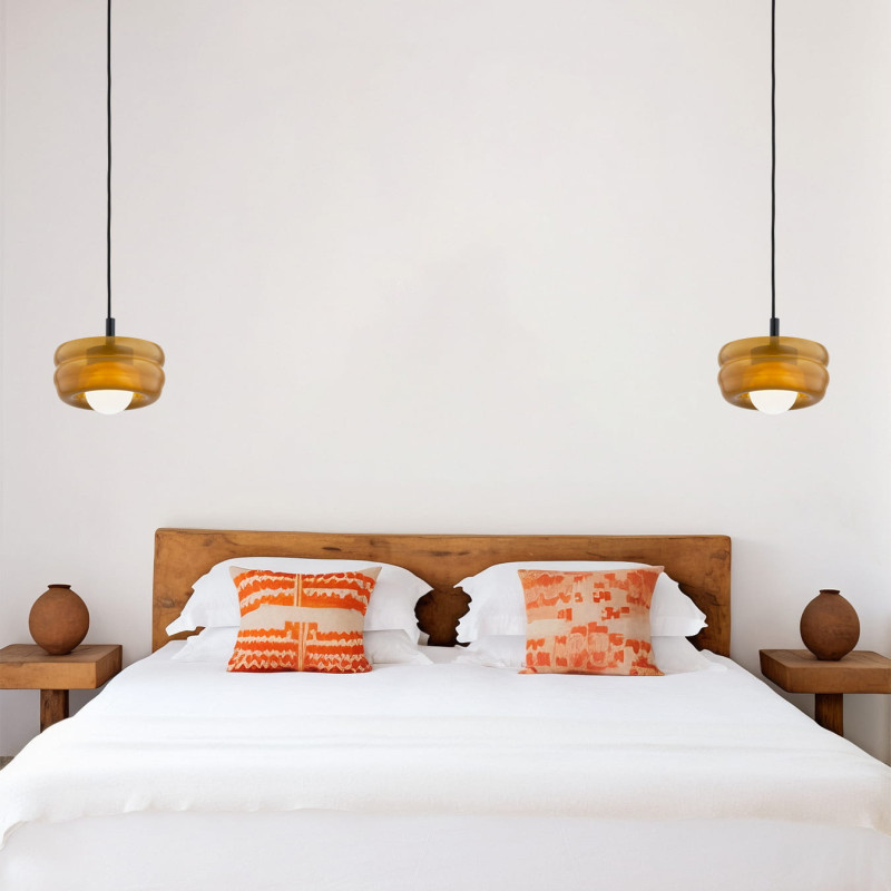 Argon TEVO Amber Glass Pendant Light