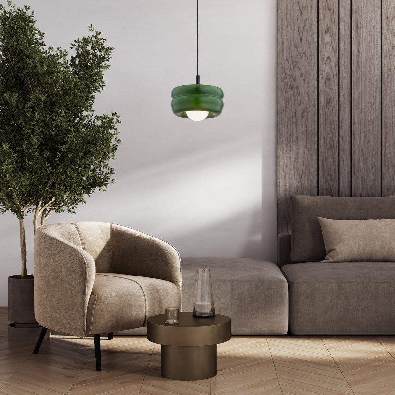 Argon TEVO Green Glass Pendant Light