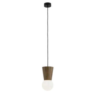 Argon VOLANTE Dark Wood Effect Pendant Light