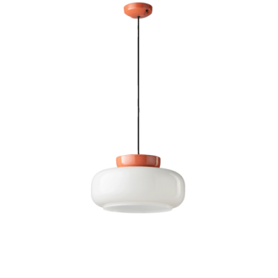 Ferroluce MARACANÀ White and Red Pendant Light