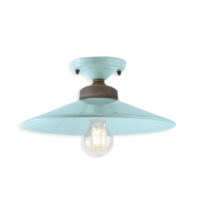 Ceramiczna lampa wisząca Colors Azzurro z turkusowym kloszem Ferroluce