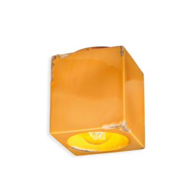 Ceramiczny plafon Vintage Giallo w kolorze żółty Ferroluce