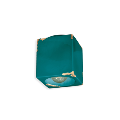 Ceramiczny plafon Vintage Verde w kolorze zielonym Ferroluce