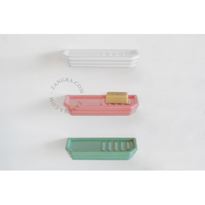 Belle white porcelain soap dish Zangra