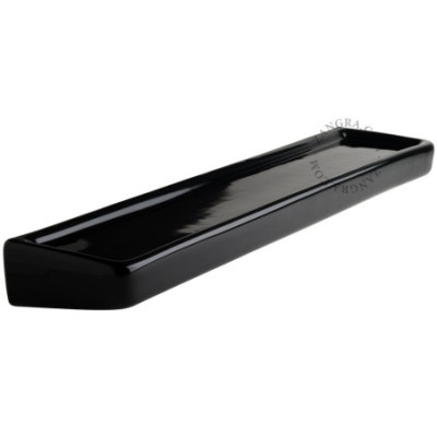 Black porcelain bathroom shelf Zangra