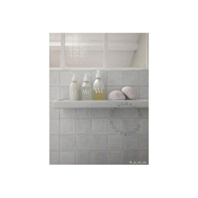 White porcelain bathroom shelf Zangra