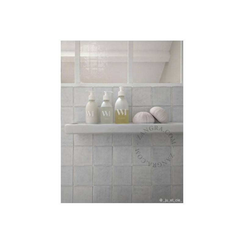 White porcelain bathroom shelf Zangra