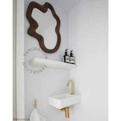 White porcelain bathroom shelf Zangra