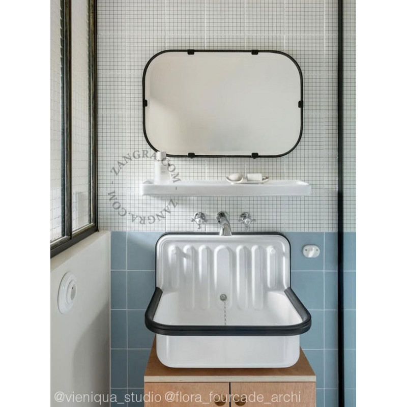 White porcelain wall-mounted soap dish Zangra