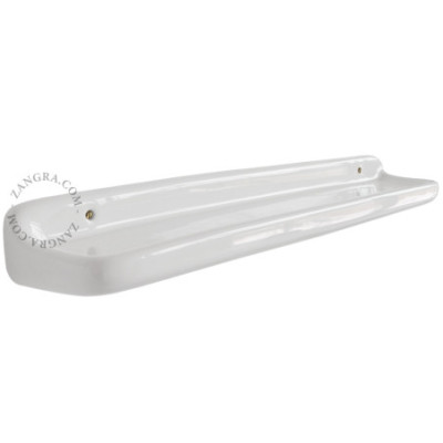 White porcelain bathroom shelf Zangra