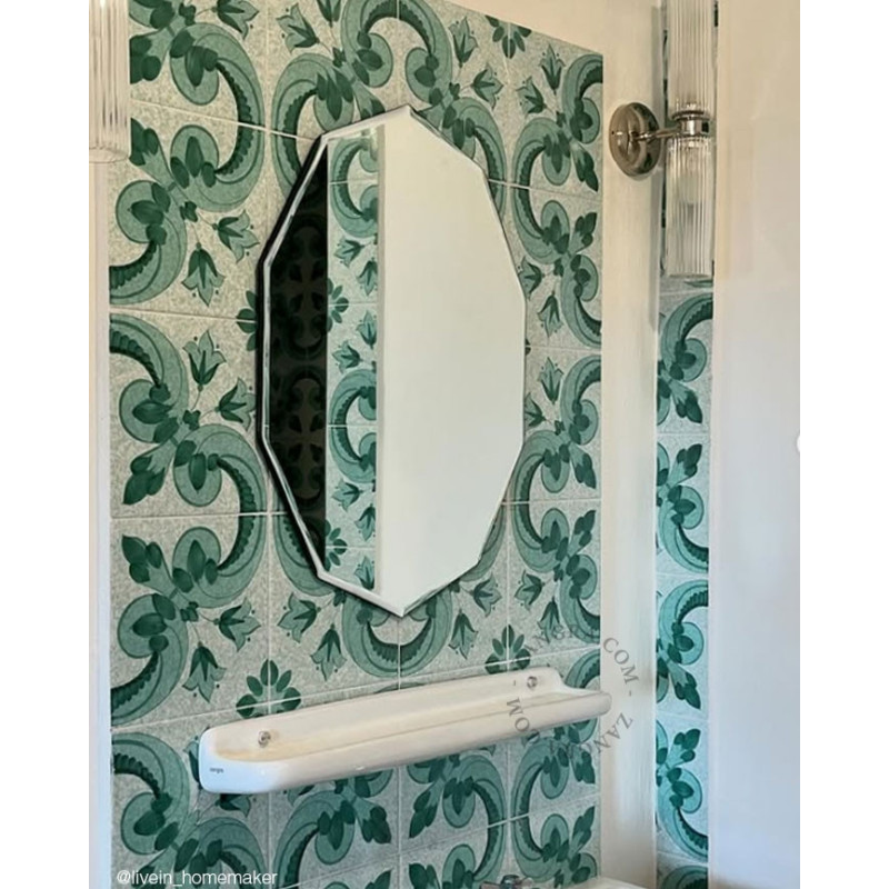 White porcelain bathroom shelf Zangra