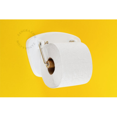 Clarabelle white toilet roll holder Zangra