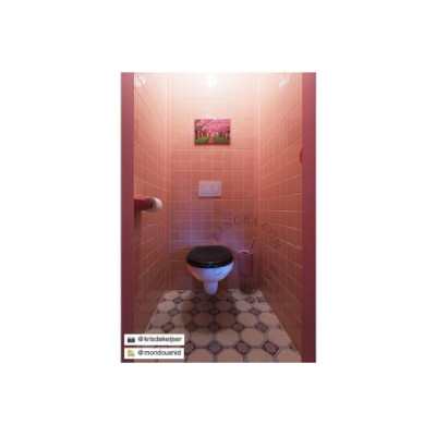 Porcelanowy uchwyt na papier toaletowy - różowy Zangra