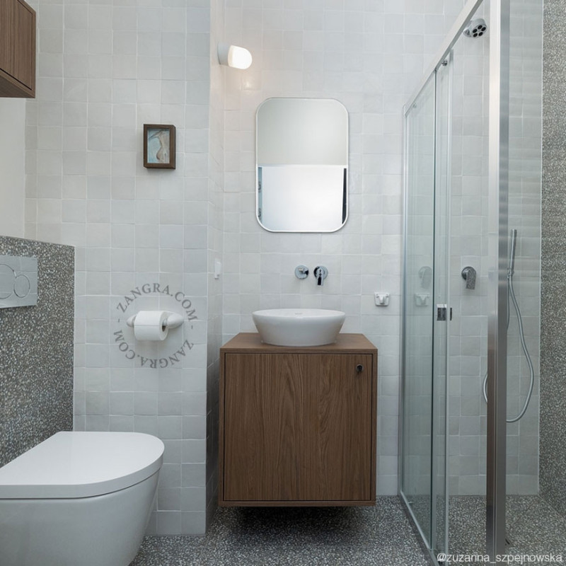 Porcelanowy uchwyt na papier toaletowy - biały Zangra