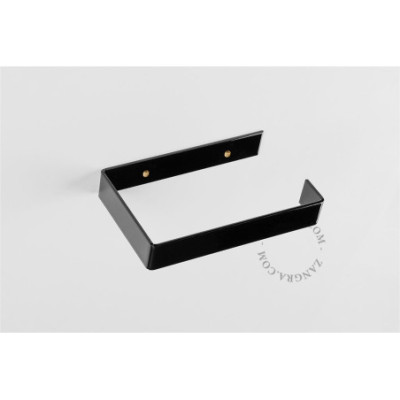 Abel black toilet roll holder Zangra