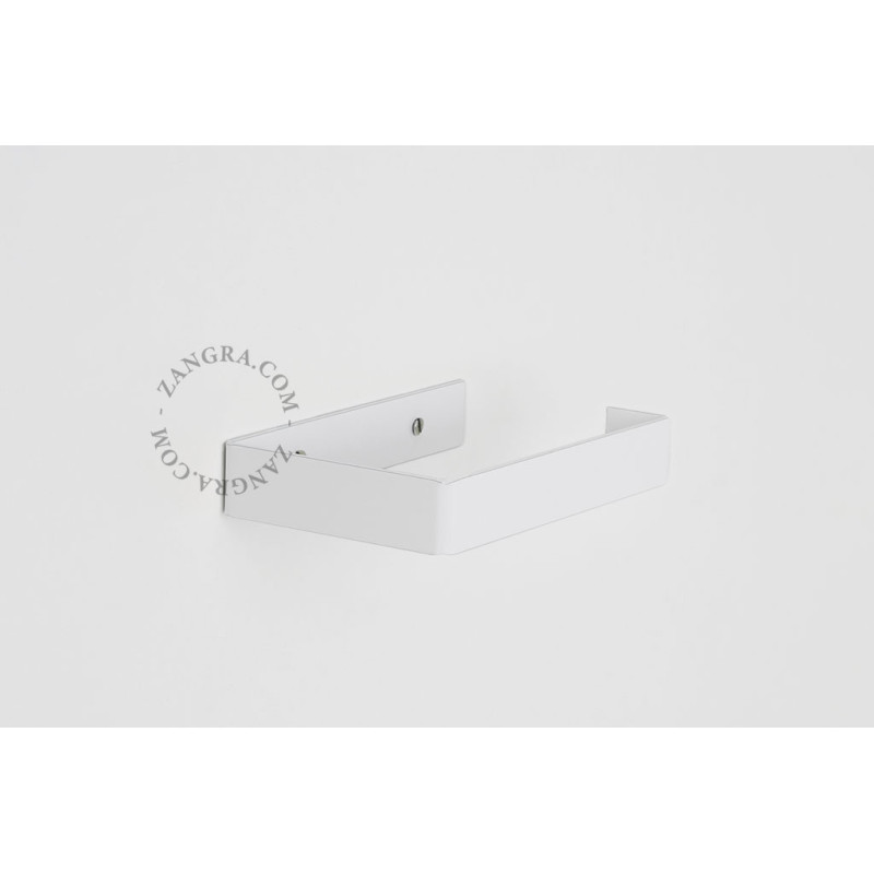 Abel white toilet roll holder Zangra