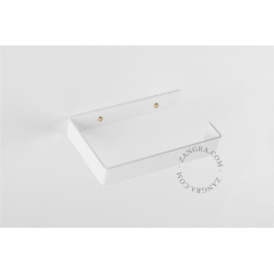 Abel white toilet roll holder Zangra
