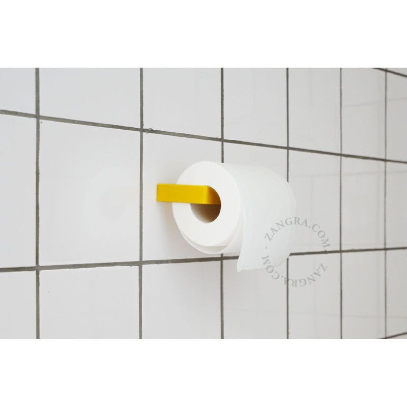 Abel yellow toilet roll holder Zangra