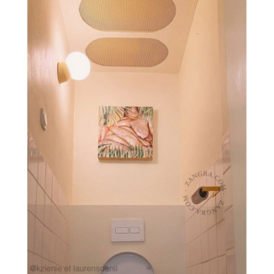 Abel yellow toilet roll holder Zangra