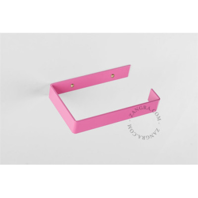 Abel pink toilet roll holder Zangra