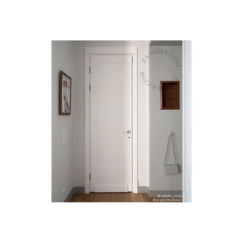 White porcelain door handle Zangra