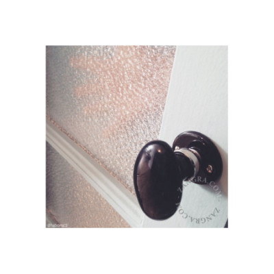 Black porcelain door knob Zangra