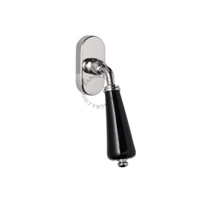 Black porcelain window handle Zangra