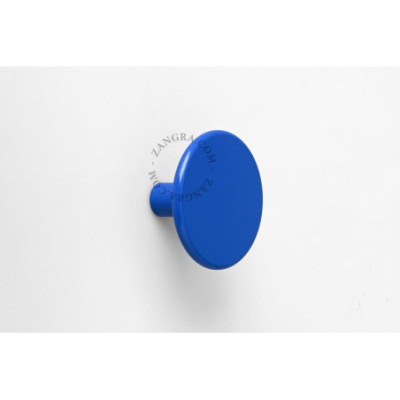 Blue lacquered brass hook - 4 cm diameter Zangra