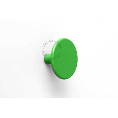 Green lacquered brass hook - 6 cm diameter Zangra