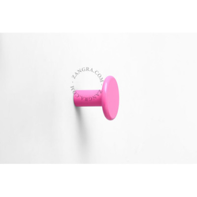 Mosiężny haczyk lakierowany – różowy – Ø 4 cm Zangra