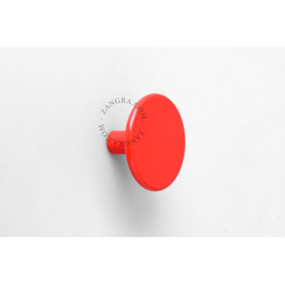 Red lacquered brass hook - 6 cm diameter Zangra