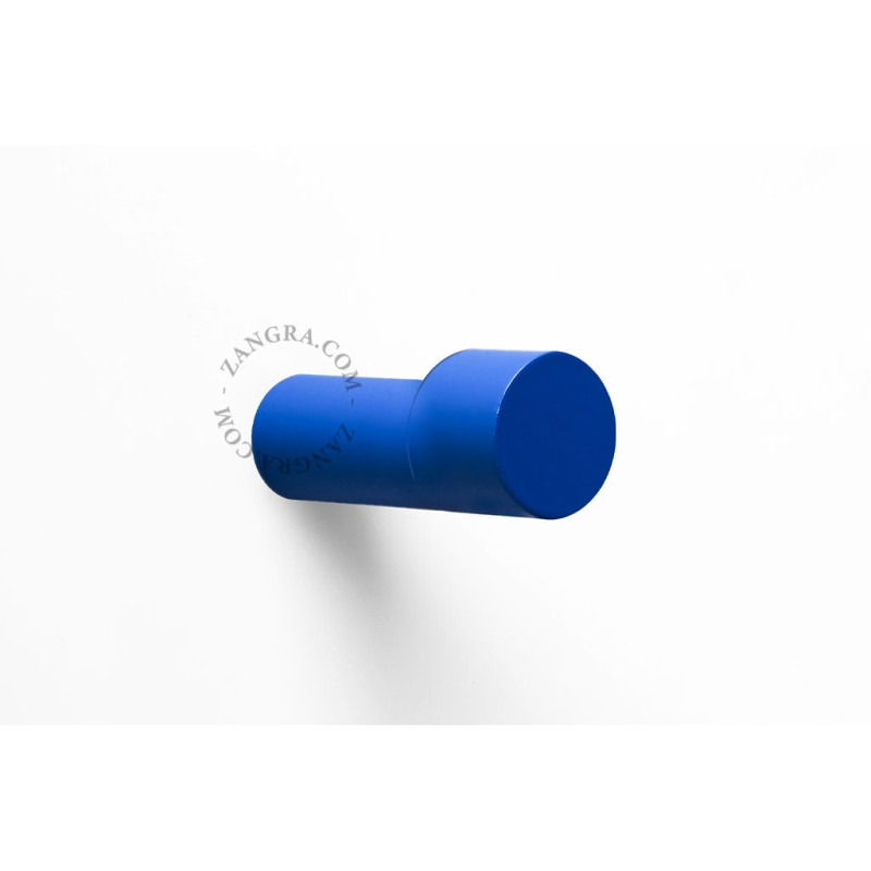Blue lacquered brass hook Zangra