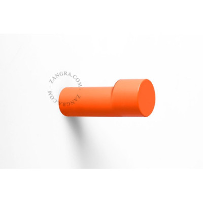 Orange lacquered brass hook Zangra
