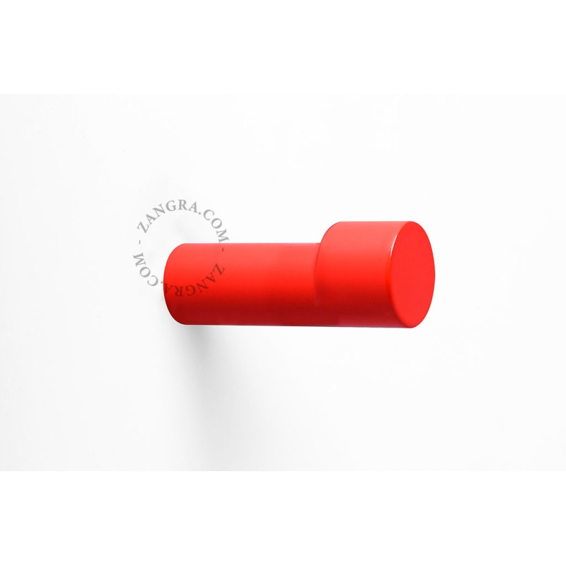 Red lacquered brass hook Zangra