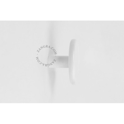 White porcelain coat hook Zangra