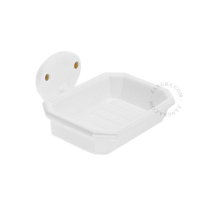Celine white Art Deco soap dish Zangra