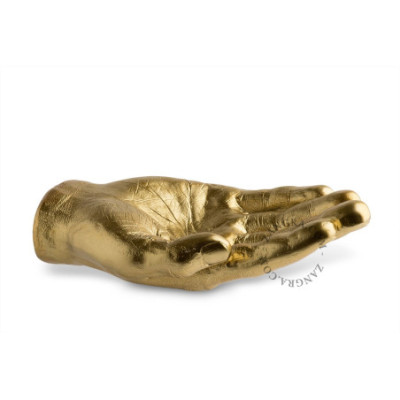 Gold hand-shaped trinket dish Zangra