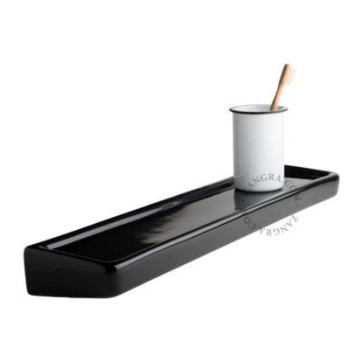 White enamel toothbrush cup – Ø 8.5 cm Zangra